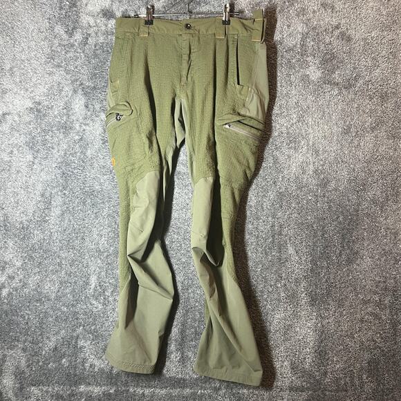 First Lite Pants Mens 35 Green Obsidian Merino Wool Blend Technical Hunting - Picture 1 of 8